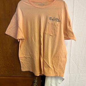 Salt Life Orange Short Sleeve Tee Casual Comfort
